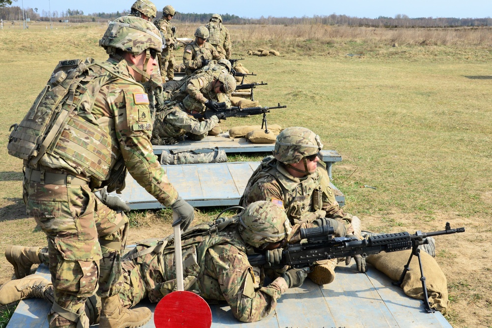 M240 Machine Gun Zeroing in Orzysz Poland