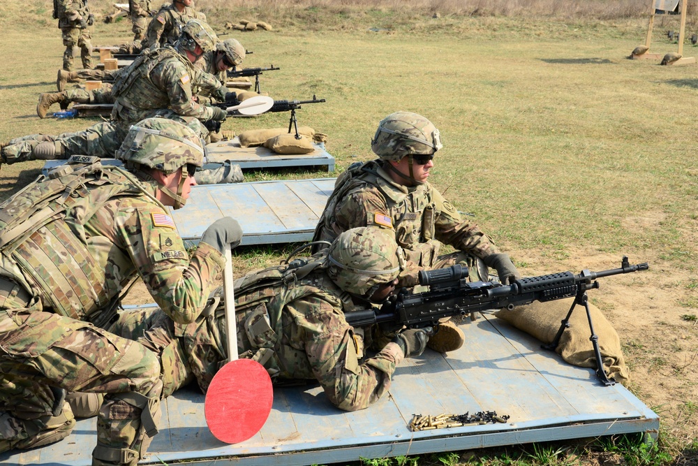 M240 Machine Gun Zeroing in Orzysz Poland