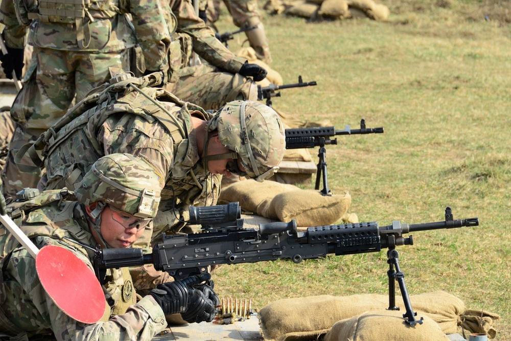 M240 Machine Gun Zeroing in Orzysz Poland