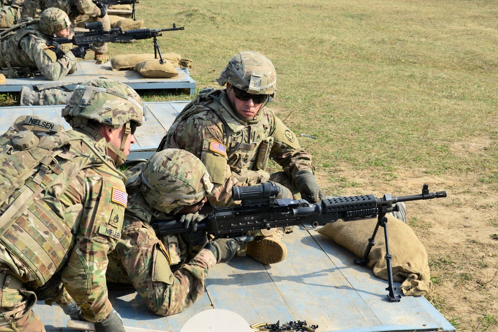 M240 Machine Gun Zeroing in Orzysz Poland