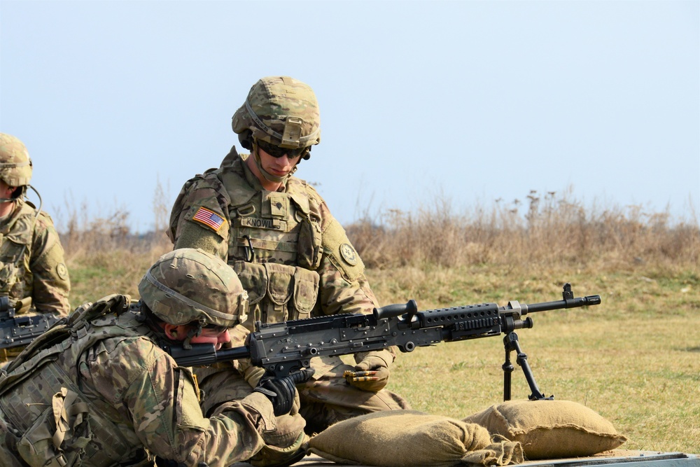 M240 Machine Gun Zeroing in Orzysz Poland