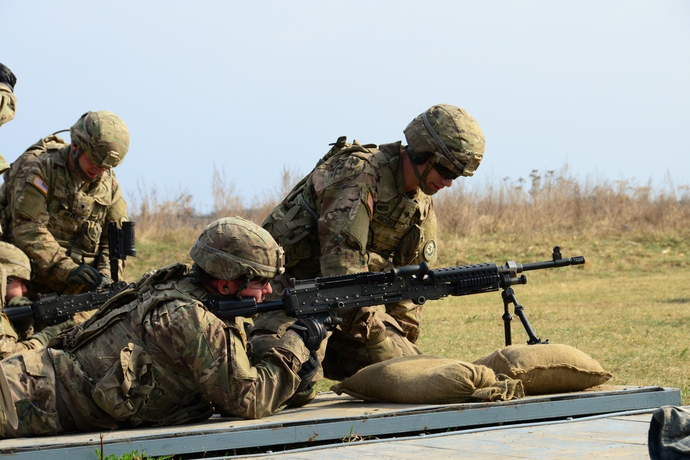 M240 Machine Gun Zeroing in Orzysz Poland