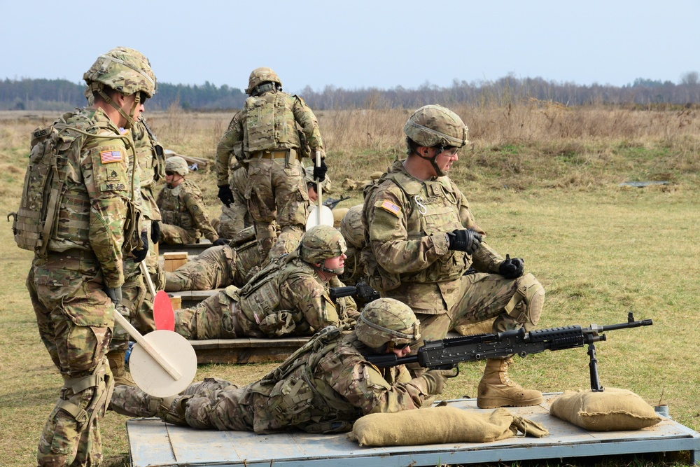 M240 Machine Gun Zeroing in Orzysz Poland