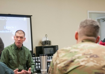 I CORPS HHB chaplain on track with HSI training with NCOs