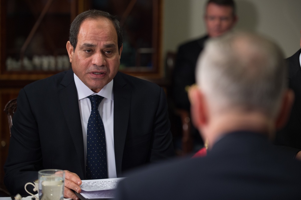 SD Mattis meets with Egypt’s President Abdul Fattah al-Sisi