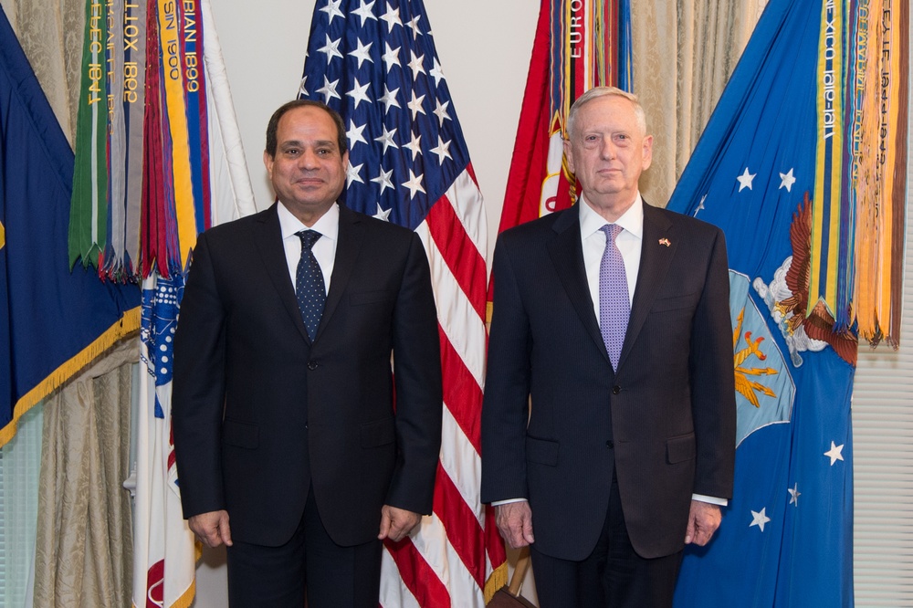SD Mattis meets with Egypt’s President Abdul Fattah al-Sisi