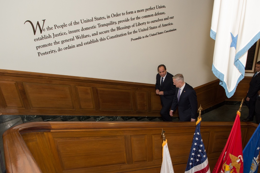 SD Mattis meets with Egypt’s President Abdul Fattah al-Sisi