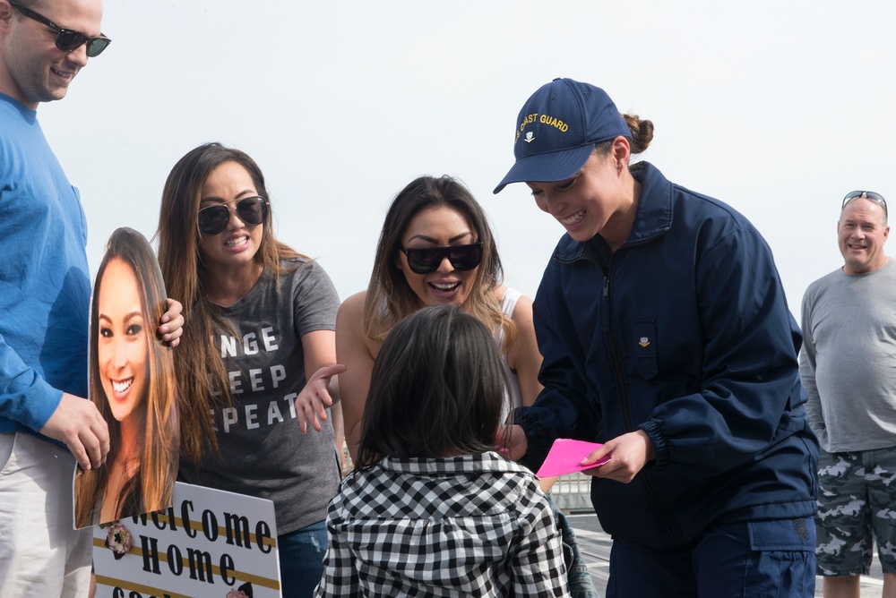 Alameda-based Coast Guard crew returns home after fisheries patrol