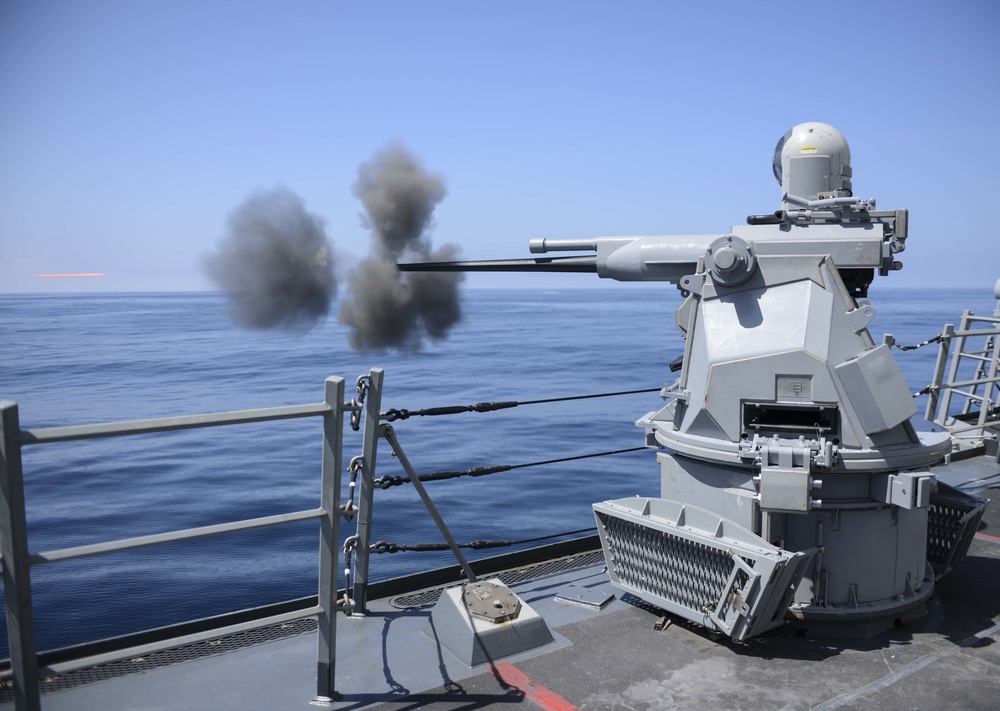 USS Kidd (DDG 100) conducts live-fire exercise during COMPTUEX