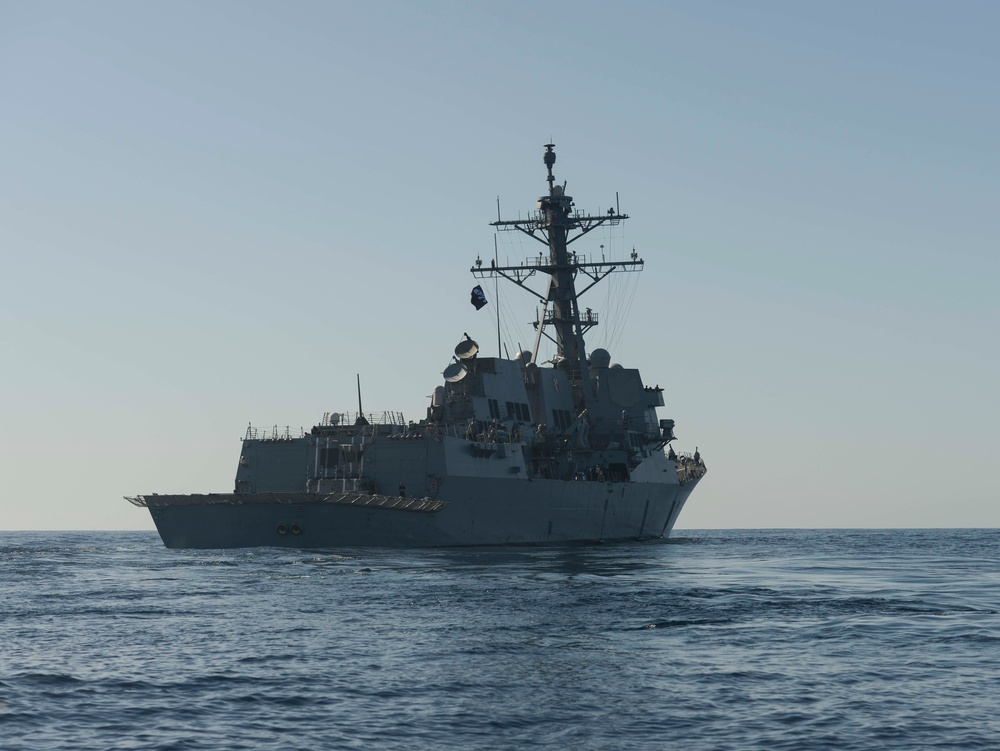 USS Kidd Participates Sails During COMPTUEX