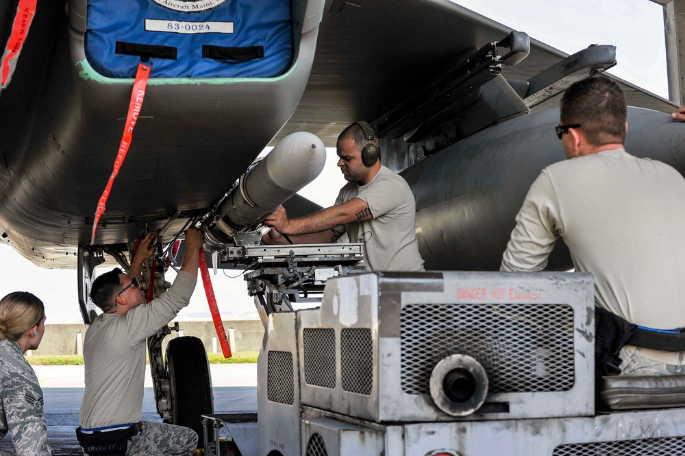 Weapons load crews competed for their talent