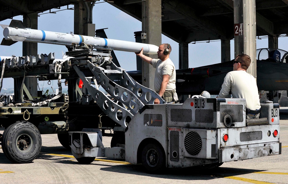 Weapons load crews competed for their talent