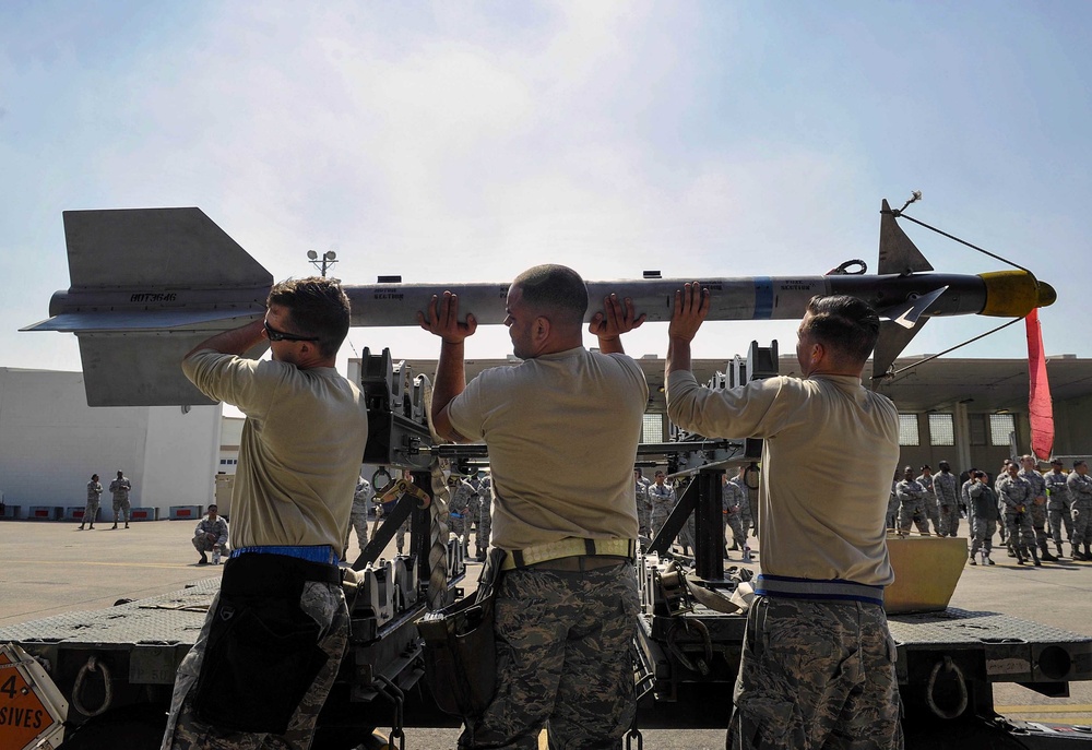 Weapons load crews competed for their talent