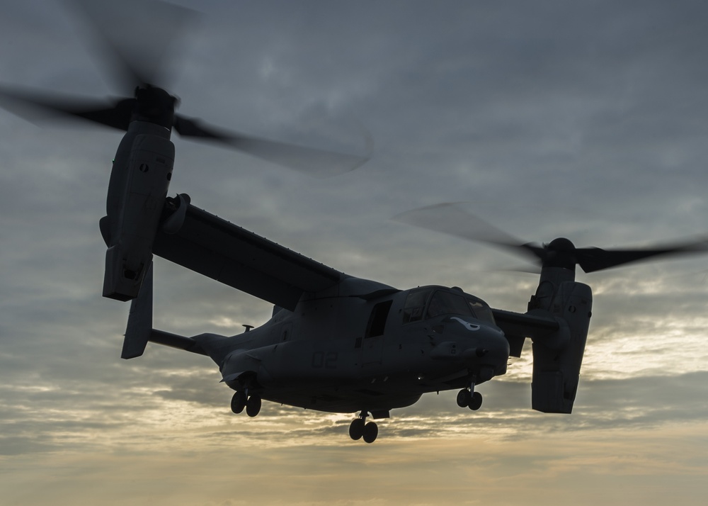 USS MAKIN ISLAND FLIGHT OPS