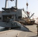936th Soldier supervises the off load of an M1 Abrams
