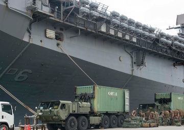 USS Bonhomme Richard (LHD 6) arrives to Okinawa, Japan