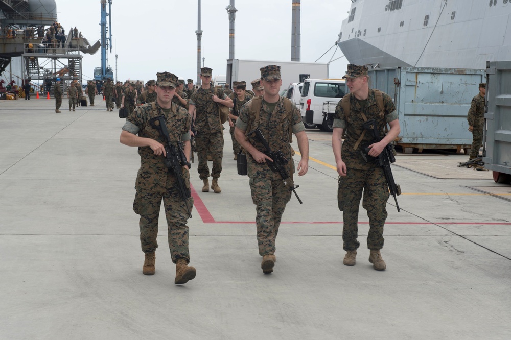 USS Bonhomme Richard (LHD 6) arrives to Okinawa, Japan