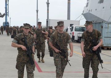 USS Bonhomme Richard (LHD 6) arrives to Okinawa, Japan