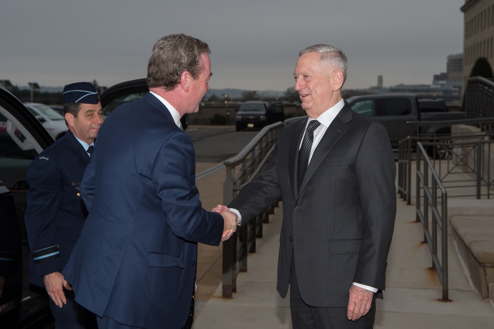 SD Mattis meets with Australia’s Minister for Defence Industry Christopher Pyne