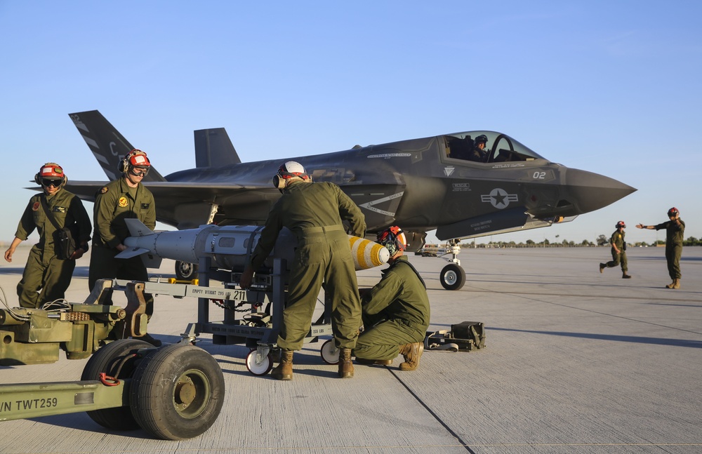 Proof of concept: First hot load of GBU-32 on F-35B