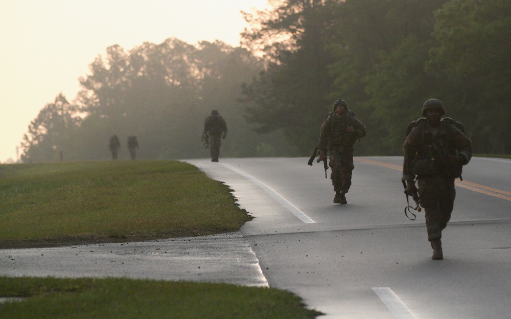 Expert Infantryman Badge qualification ruck march