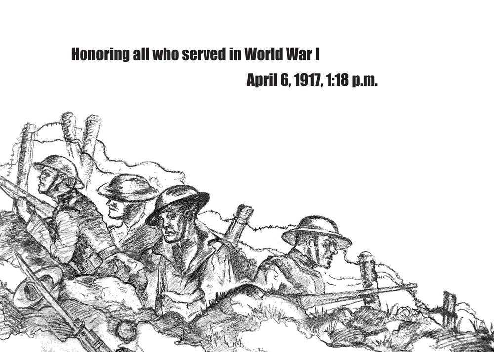 World War 1 100th anniversary commemoration graphic