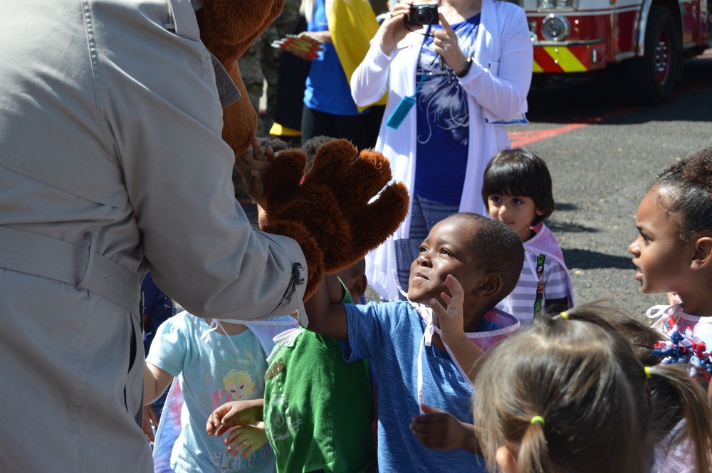 Army celebrates children with pinwheels, parade