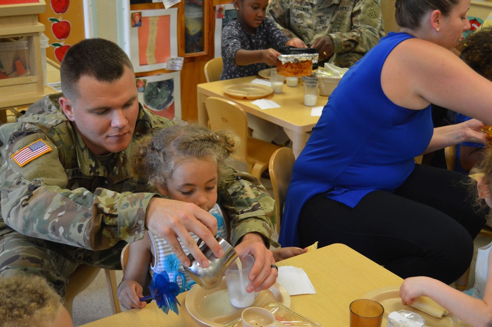 Army celebrates children with pinwheels, parade