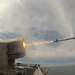 Amphibious assault ship USS America (LHA 6) test-fires a rolling airframe missile launcher