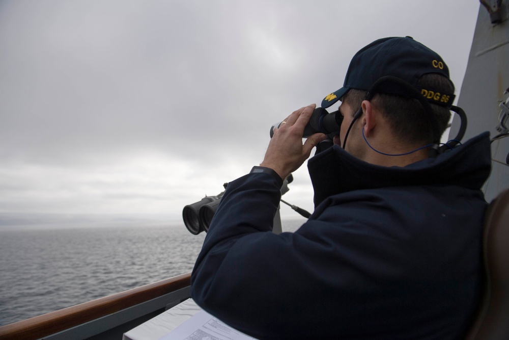 USS Shoup (DDG 86) Conducts Live-Fire Exercise