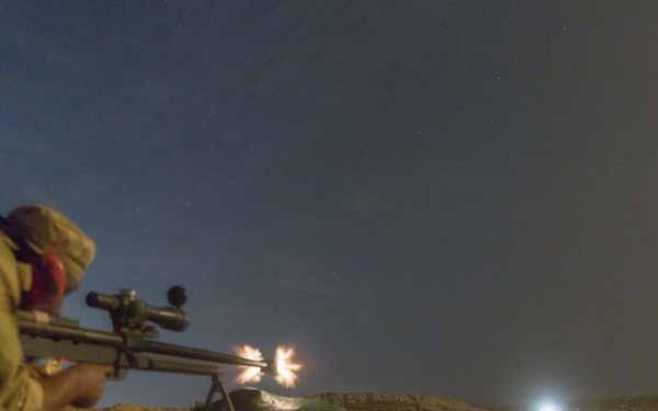 ISF particpate in night sniper firing range