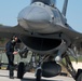 Comin’ in hot: F-16 Fighting Falcons receive “hot pit” refueling