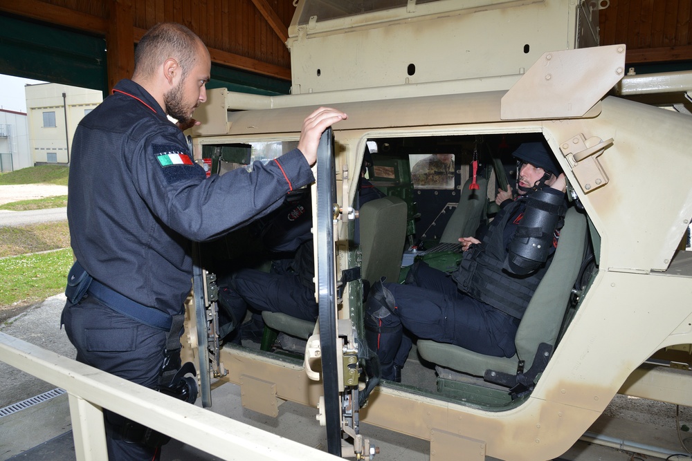 Italian Carabinieri Training at Caserma Ederle, Vicenza, Italy