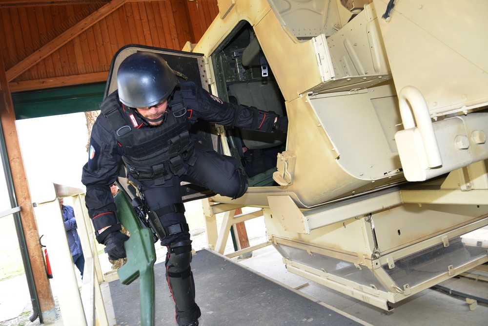 Italian Carabinieri Training at Caserma Ederle, Vicenza, Italy