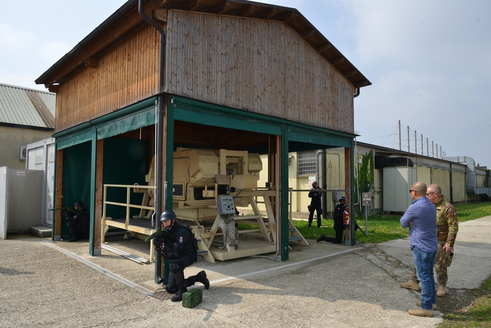 Italian Carabinieri Training at Caserma Ederle, Vicenza, Italy