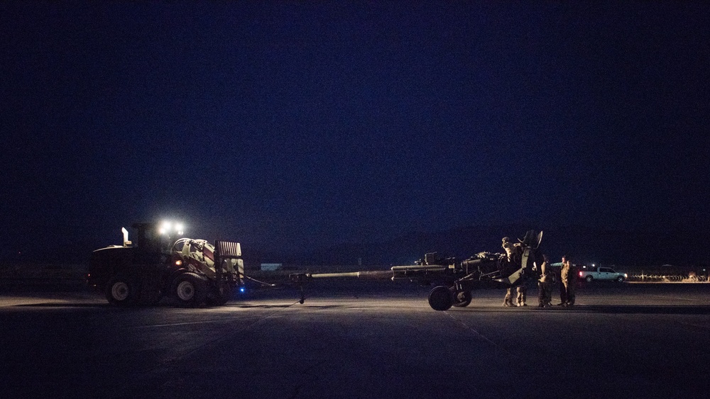 774th EAS delivers howitzer cannon