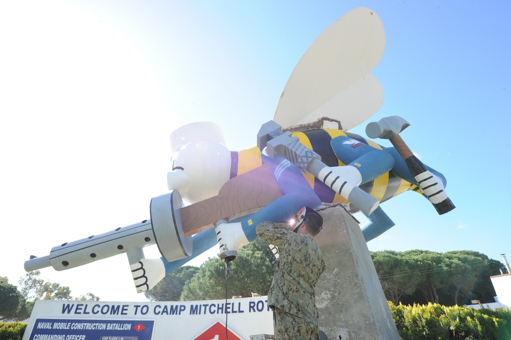 Seabee Statue Renovation Sparks Mentorship