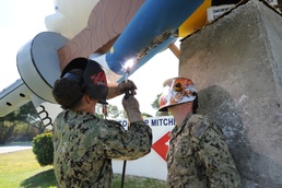 Seabee Statue Renovation Sparks Mentorship