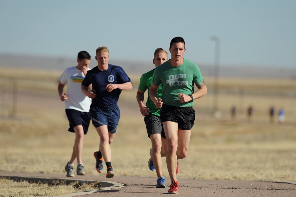 Team Schriever participates in annual St. Paddy’s Day run