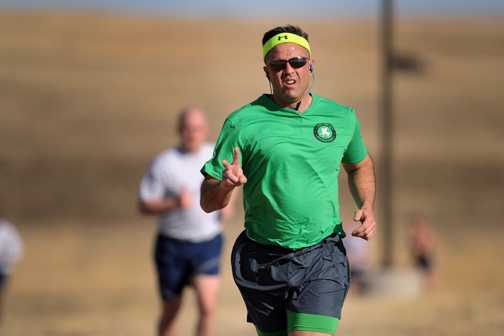 Team Schriever participates in annual St. Paddy’s Day run