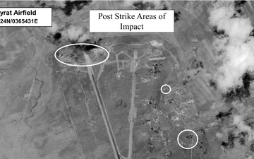 Strikes On Shayrat Airfield, Syria Areas of Impact