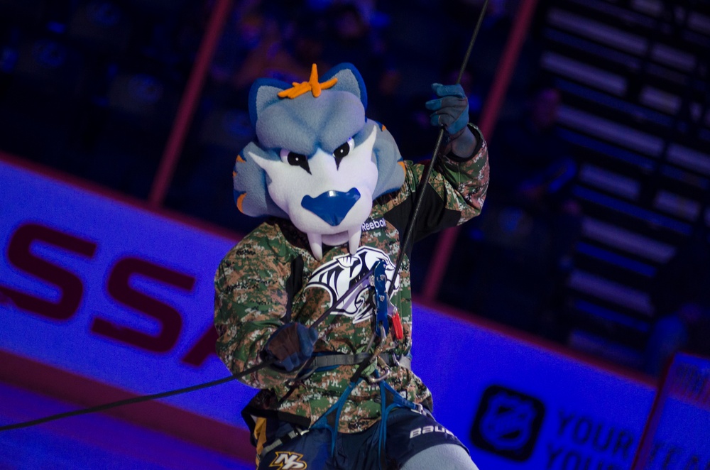 Soldier salute: Nashville Predators honor Fort Campbell