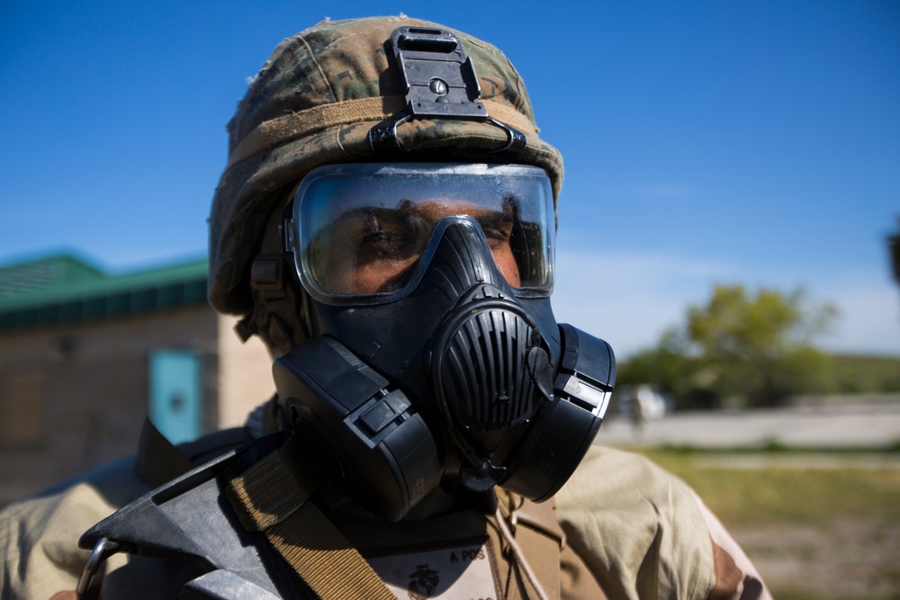 Headquarter Battalion, 1st Marine Division conducts a Mass Casuality Evacuaction Drill