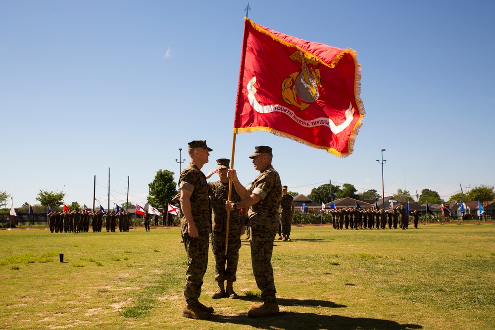 Marine Forces Reserve welcomes new 4th Marine Division commanding general