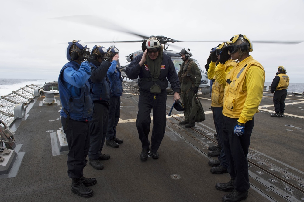 USS Howard (DDG 83) Holds Change of Command During COMPTUEX