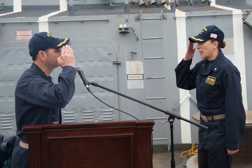 USS Howard (DDG 83) Holds Change of Command During COMPTUEX