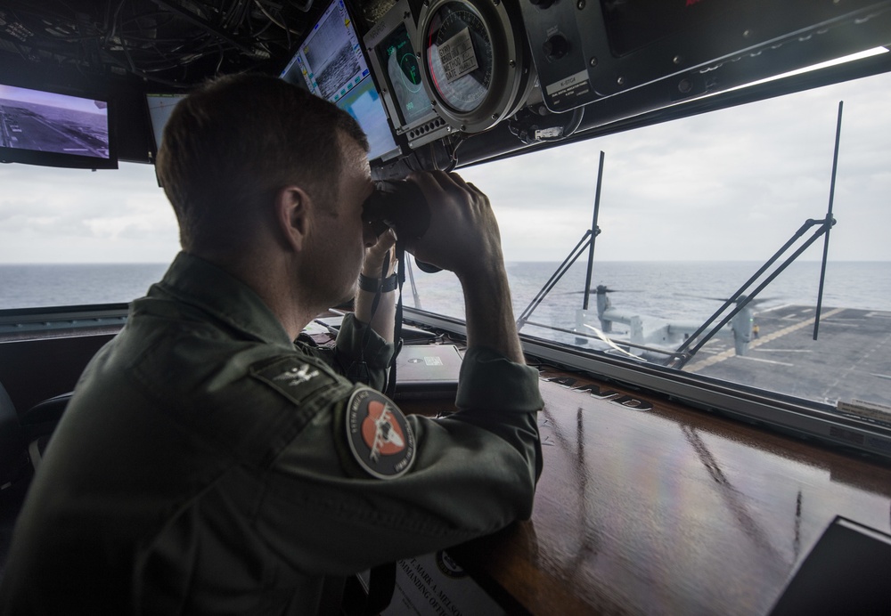 USS MAKIN ISLAND FLIGHT OPS