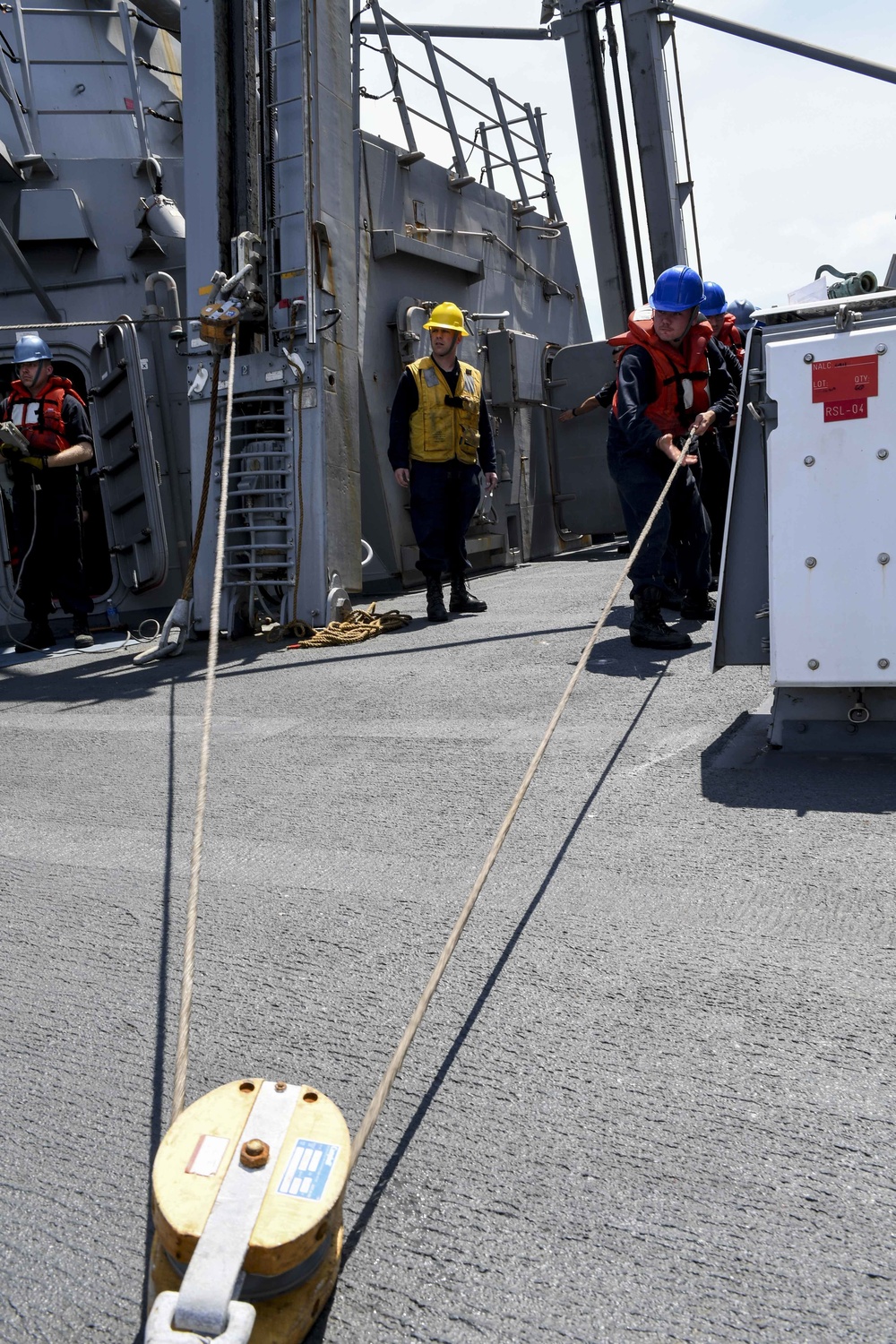 USS Wayne E. Meyer Conducts a Replenishment-at-Sea