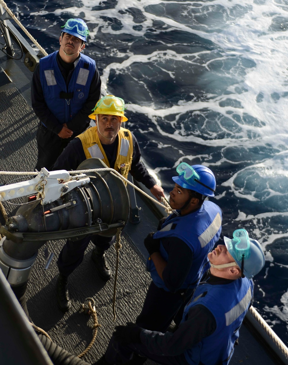 USS Kidd (DDG 100) Conducts a RAS During COMPTUEX