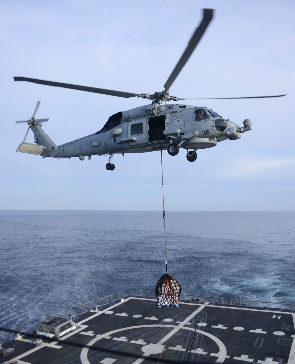 USS Kidd (DDG 100) Conducts a VERTREP During COMPTUEX